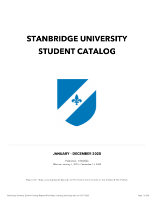 斯坦布里奇大学学生目录